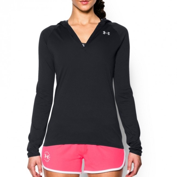 Under Armour Tops - NWOT Under Armour V Neck Tech Long Sleeve Hoodie